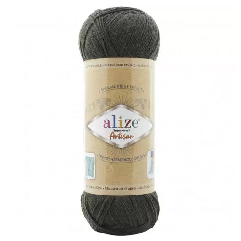 Пряжа для вязания ALIZE «SUPERWASH ARTISAN» (№873) Плющ