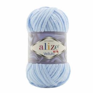 Пряжа для вязания ALIZE VELLUTO (№218) Нежно-голубой