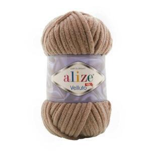 Пряжа для вязания ALIZE VELLUTO (№329) Табачно-коричневый