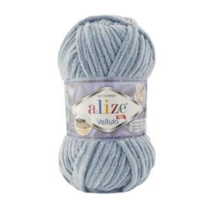 Пряжа для вязания ALIZE VELLUTO (№428) Средне-серый
