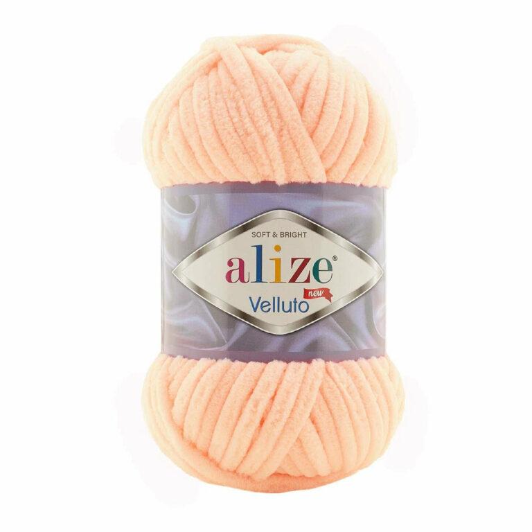 Пряжа для вязания ALIZE VELLUTO (№823) Персиковый