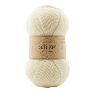 Пряжа для вязания ALIZE WOOL TIME (№01) Кремовый