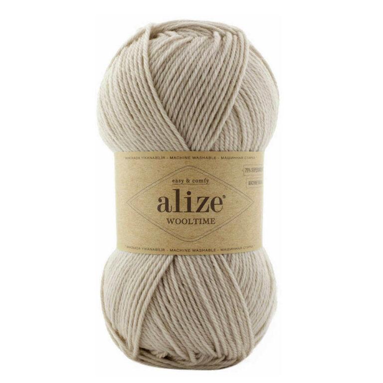 Пряжа для вязания ALIZE WOOL TIME (№152) Светло-бежевый