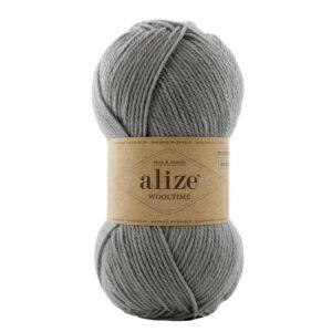 Пряжа для вязания ALIZE WOOL TIME (№21) Серый