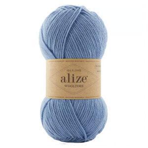 Пряжа для вязания ALIZE WOOL TIME (№432) Голубой