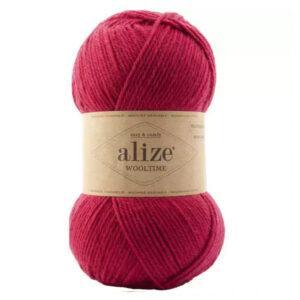 Пряжа для вязания ALIZE WOOL TIME (№740) Малина
