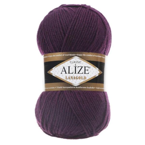 Пряжа для вязания ALIZE LANAGOLD (№111) Фиолетовый