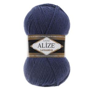Пряжа для вязания ALIZE LANAGOLD (№215) Черника
