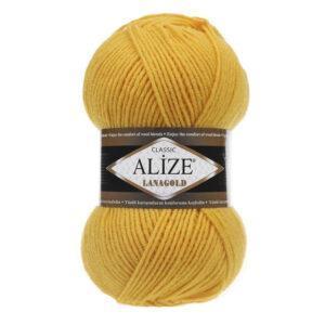 Пряжа для вязания ALIZE LANAGOLD (№216) Желтый