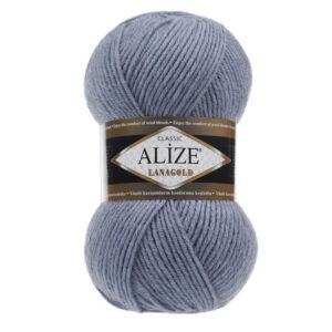 Пряжа для вязания ALIZE LANAGOLD (№221) Светлый джинс меланж
