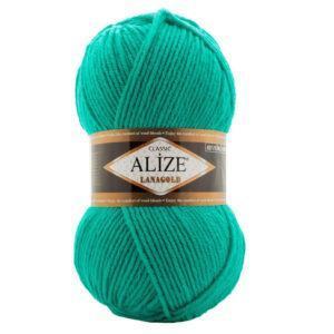 Пряжа для вязания ALIZE LANAGOLD (№477) Мятно-бирюзовый