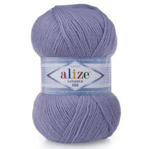 Пряжа для вязания ALIZE LANAGOLD 800 (№200) Голубая норка