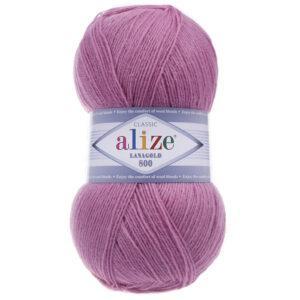 Пряжа для вязания ALIZE LANAGOLD 800 (№28) Роза