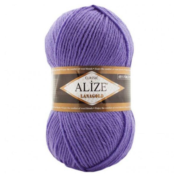Пряжа для вязания ALIZE LANAGOLD (№851 Темная сирень