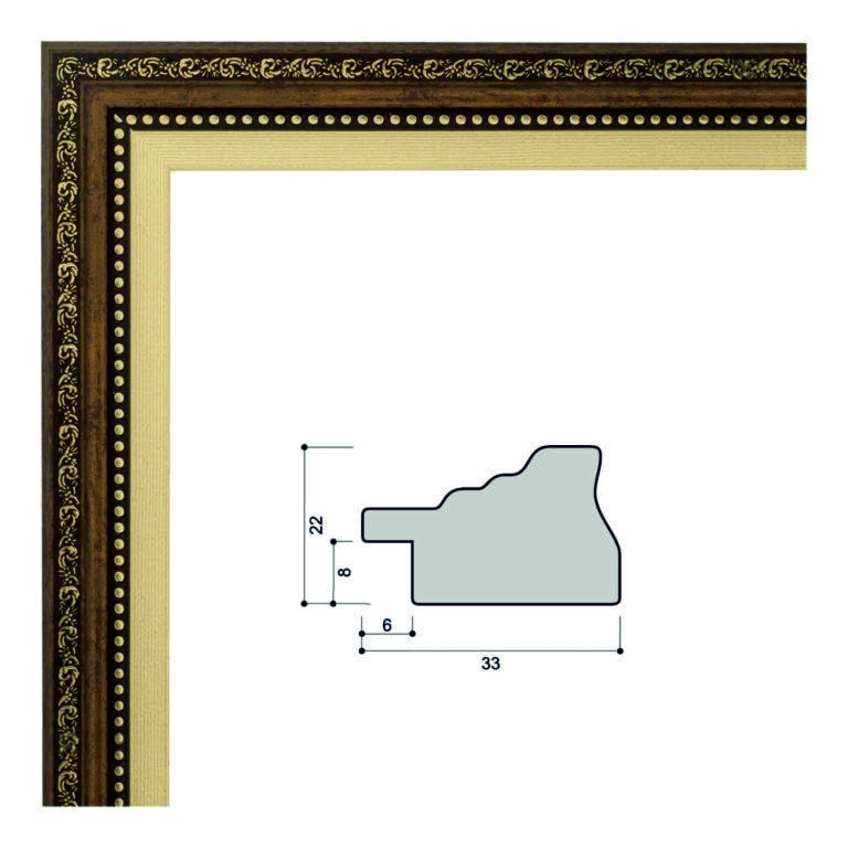 Багет пластиковый (FR3523-7) 2,9м