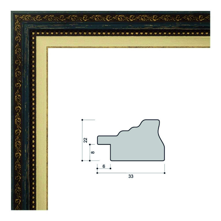 Багет пластиковый (FR3523-8) 2,9м