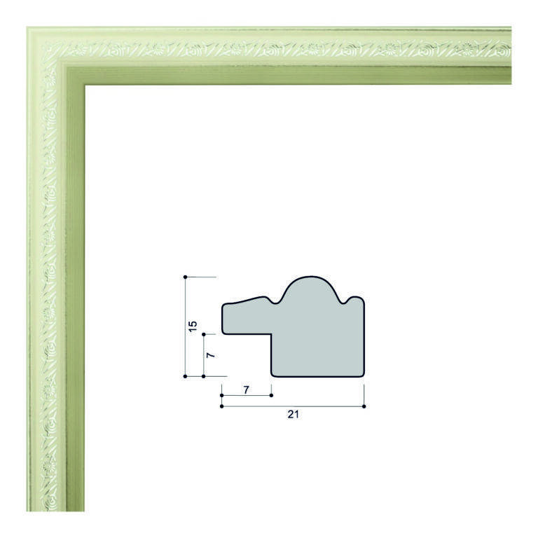 Багет пластиковый (KS2215-2) 2,9м