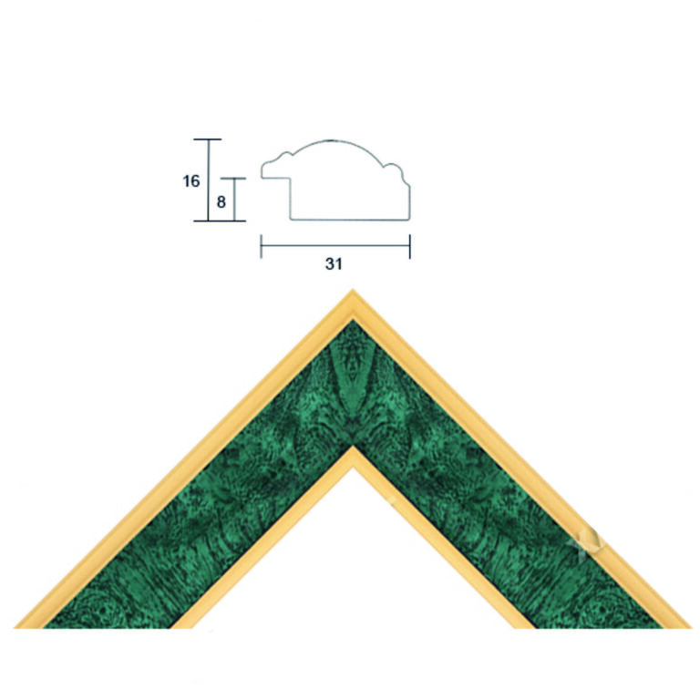 Багет пластиковый (S3116GR) 2,9м