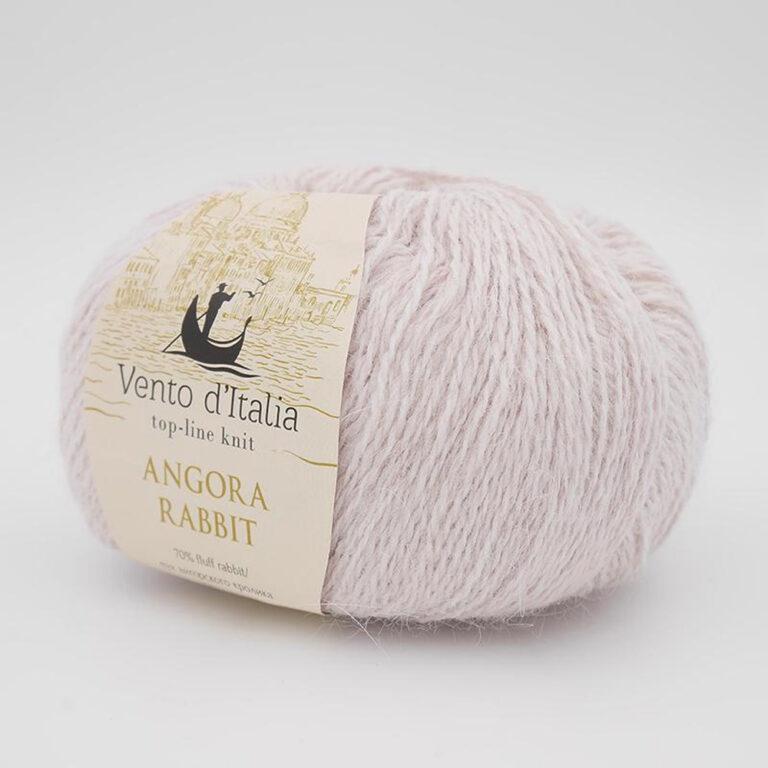 Пряжа для вязания VENTO D'ITALIA ANGORA RABBIT (№31) Жемчужный
