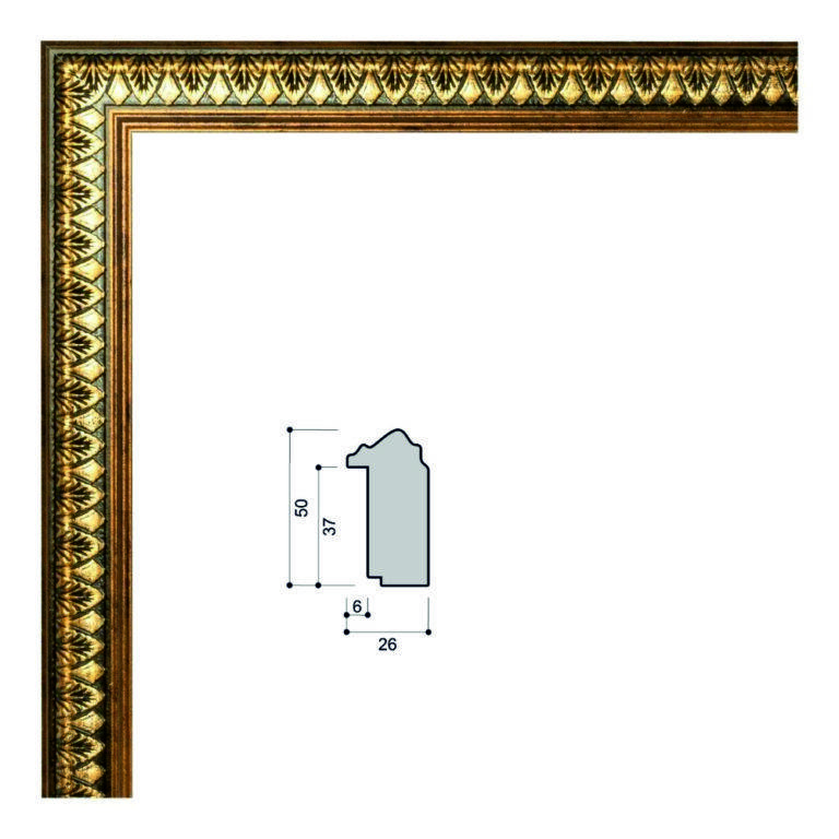 Багет пластиковый (ZR5522-12264) 2,9м