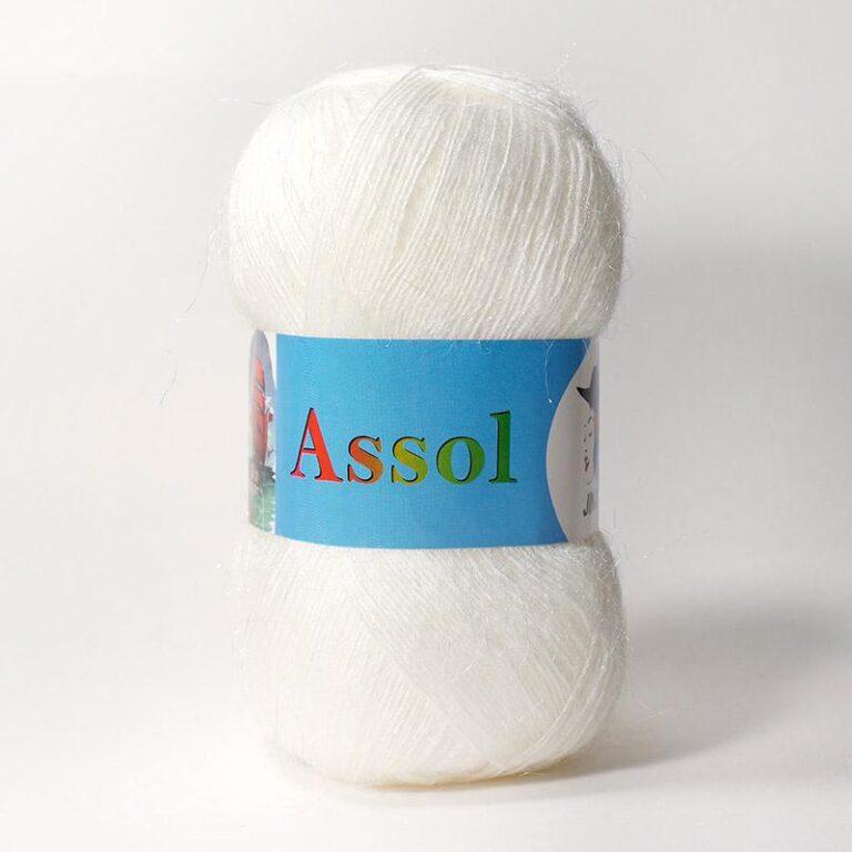 Пряжа для вязания ASSOL «JINA» (№150) Белый