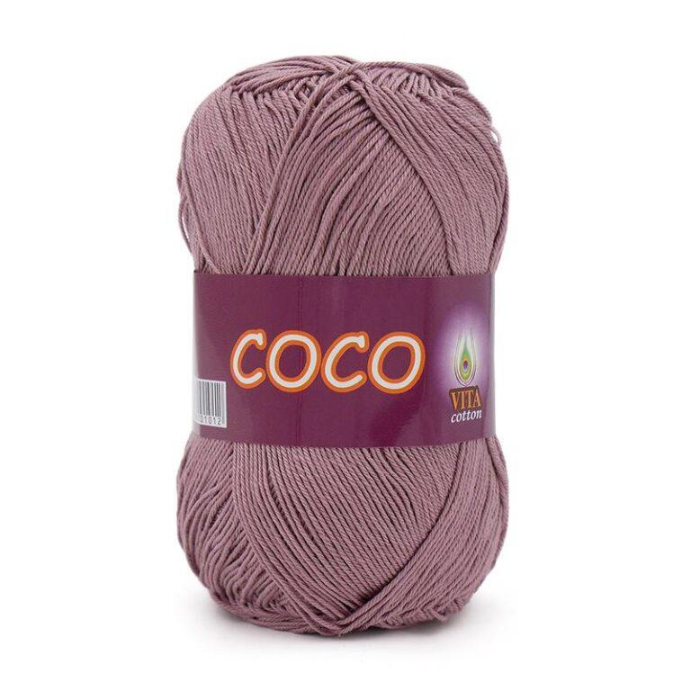 Пряжа для вязания VITA COTTON «COCO» (№4307) Пыльная роза