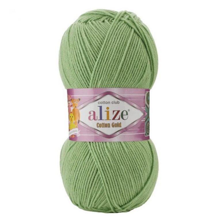 Пряжа для вязания ALIZE «COTTON GOLD» (№103) Спаржа
