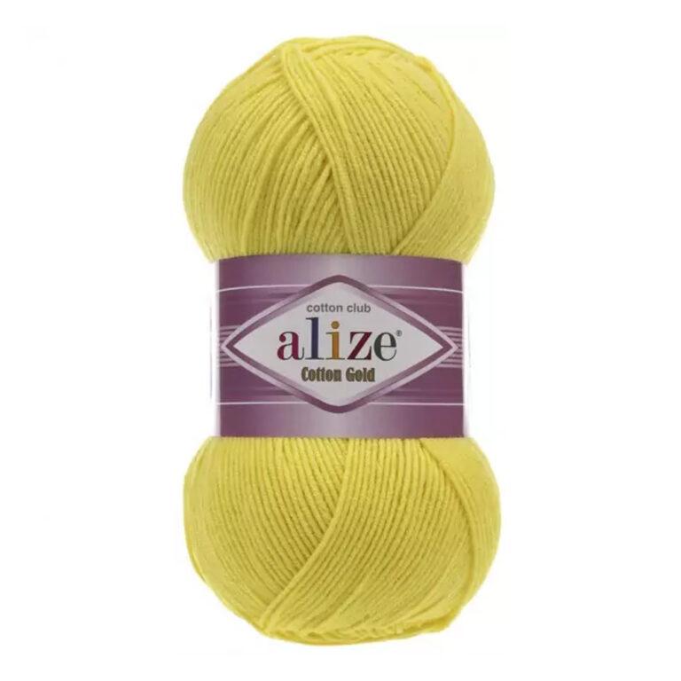 Пряжа для вязания ALIZE «COTTON GOLD» (№110) Желтый