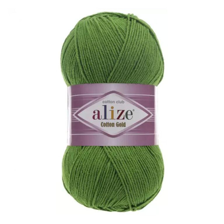 Пряжа для вязания ALIZE «COTTON GOLD» (№126) Трава