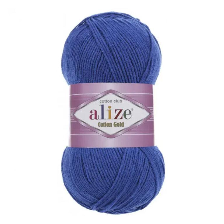 Пряжа для вязания ALIZE «COTTON GOLD» (№141) Василек