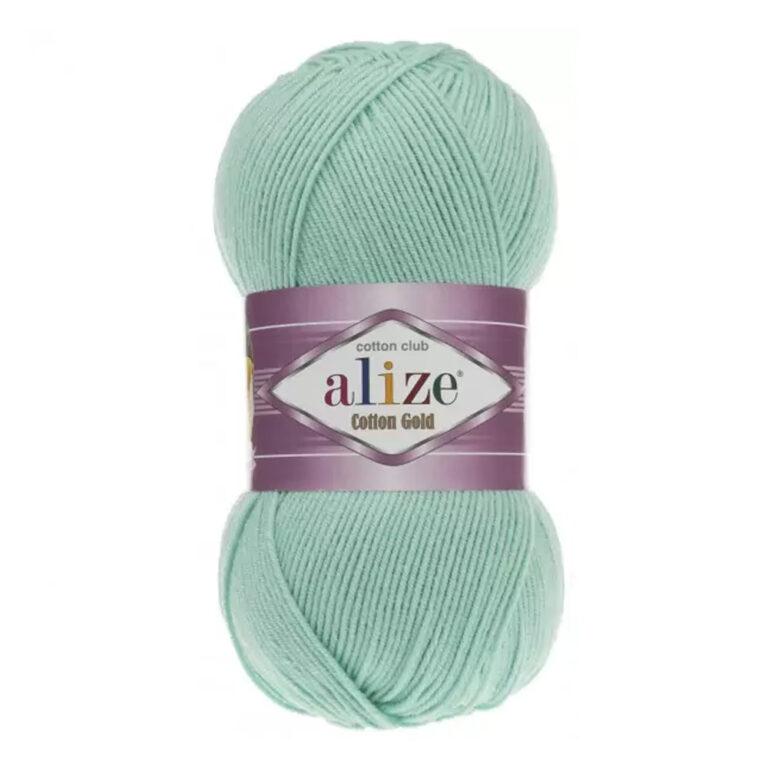 Пряжа для вязания ALIZE «COTTON GOLD» (№15) Зеленая бирюза