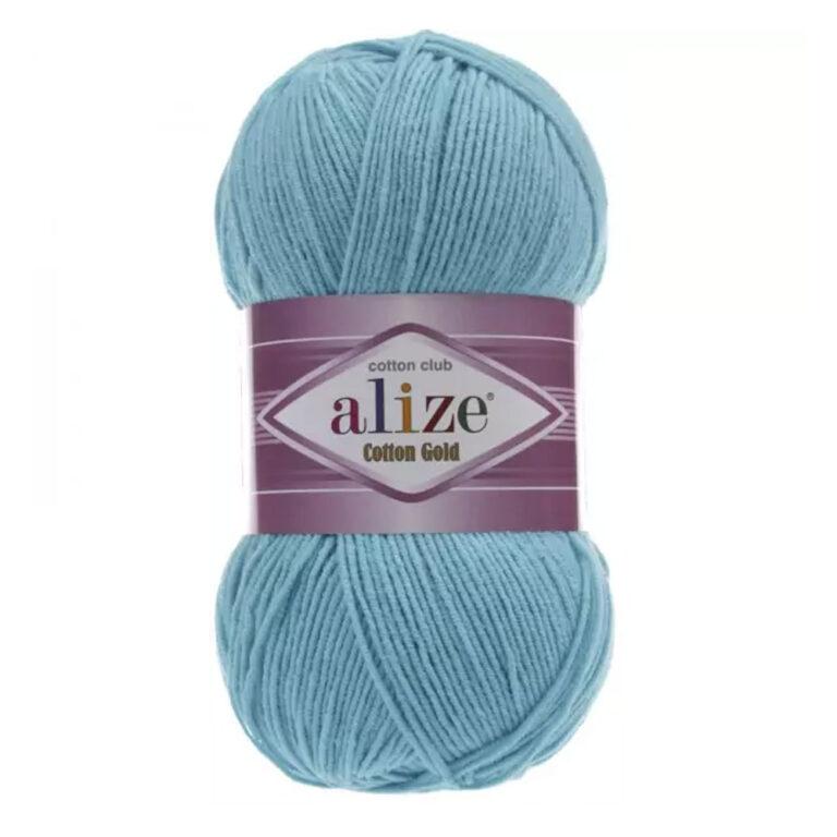 Пряжа для вязания ALIZE «COTTON GOLD» (№287) Светлая бирюза