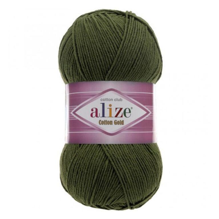 Пряжа для вязания ALIZE «COTTON GOLD» (№29) Хаки