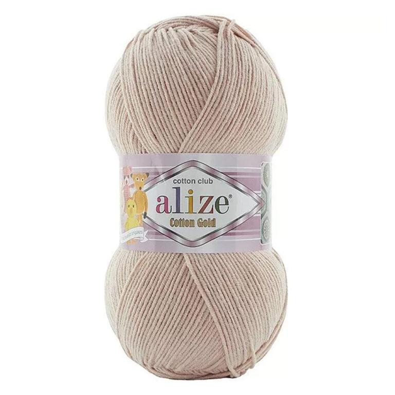 Пряжа для вязания ALIZE «COTTON GOLD» (№314) Песочный