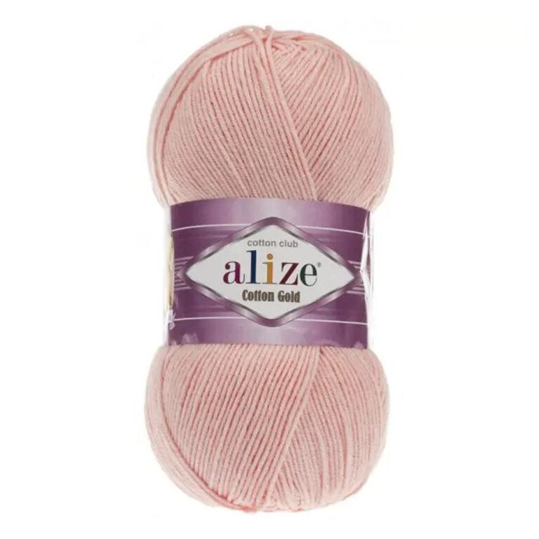 Пряжа для вязания ALIZE «COTTON GOLD» (№393) Светло-розовый