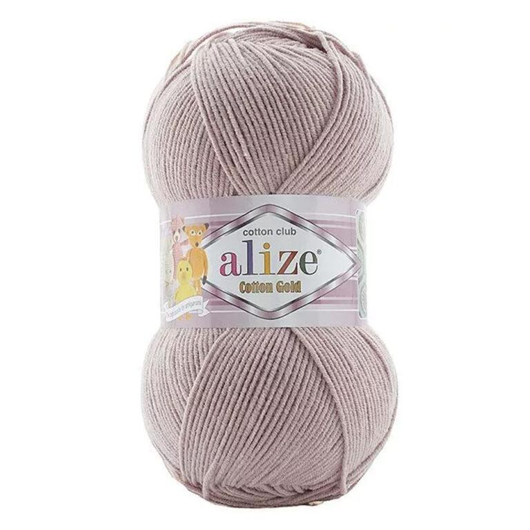 Пряжа для вязания ALIZE «COTTON GOLD» (№592) Пыльная роза
