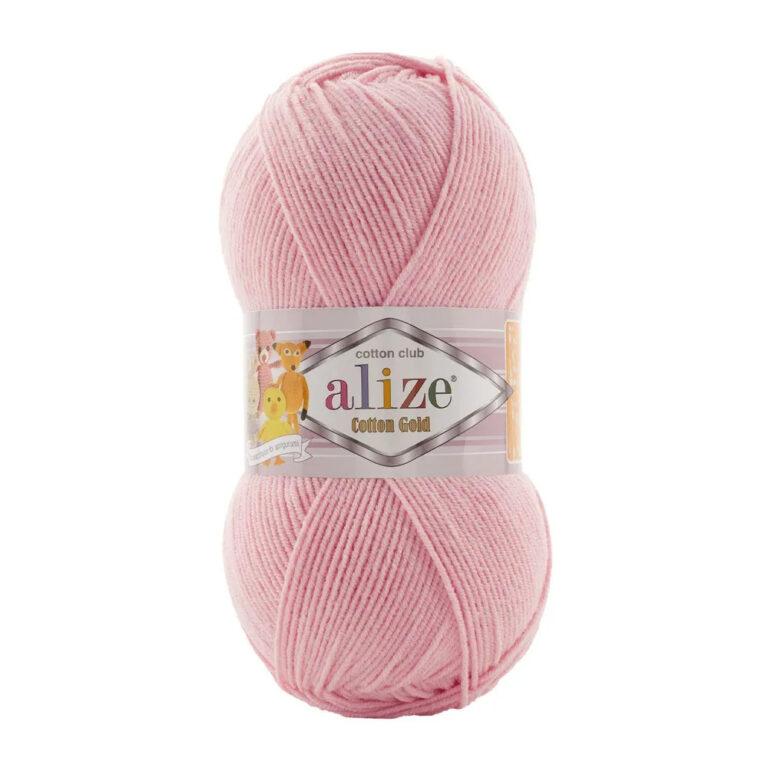 Пряжа для вязания ALIZE «COTTON GOLD» (№638) Светло-розовый