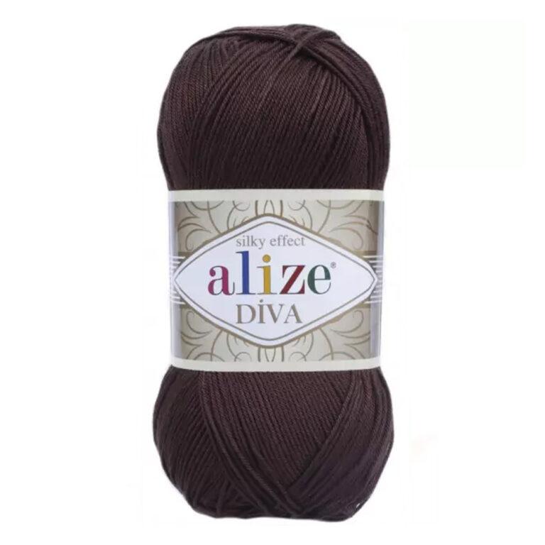 Пряжа для вязания ALIZE «DIVA» (№26) Коричневый