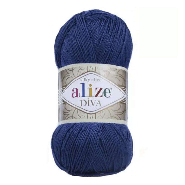 Пряжа для вязания ALIZE «DIVA» (№279) Джинс