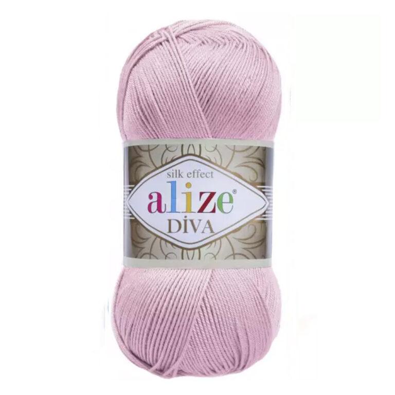 Пряжа для вязания ALIZE «DIVA» (№291) Светло-розовый