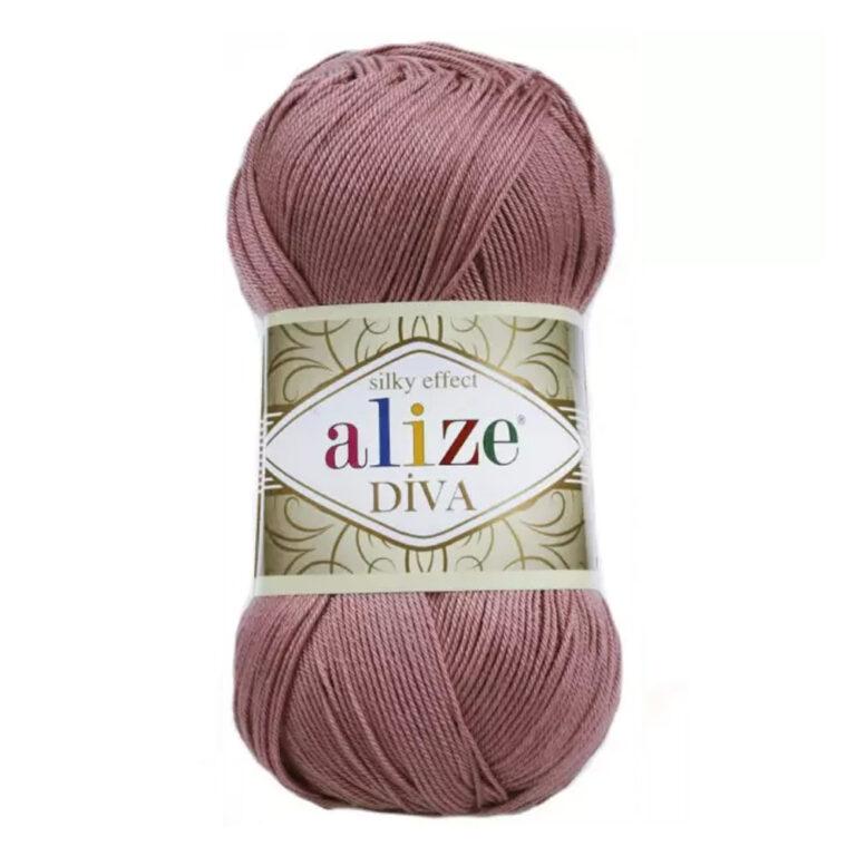 Пряжа для вязания ALIZE «DIVA» (№354) Сухая роза