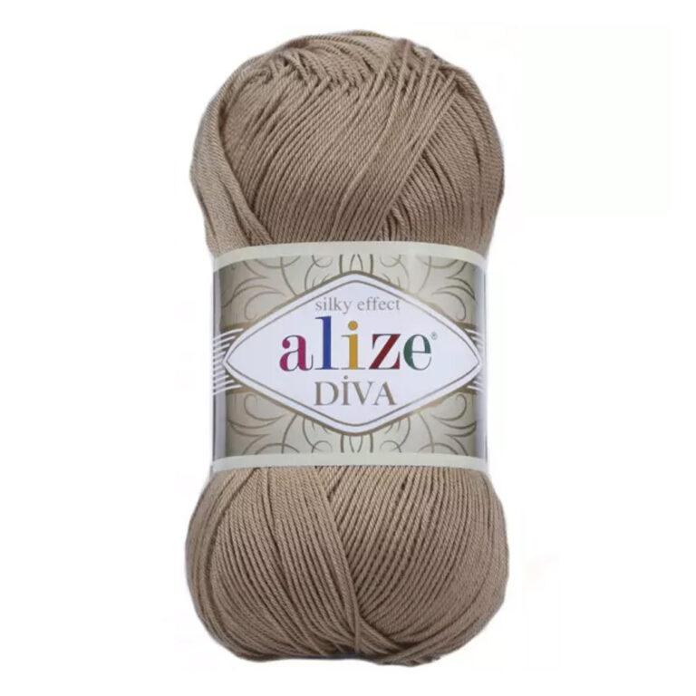Пряжа для вязания ALIZE «DIVA» (№369) Карамель