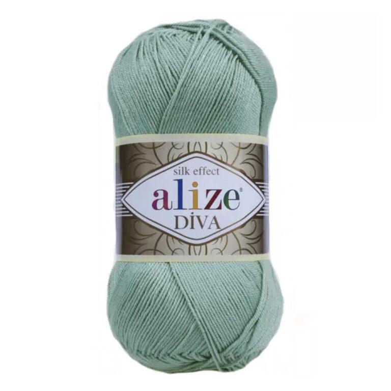 Пряжа для вязания ALIZE «DIVA» (№463) Мята