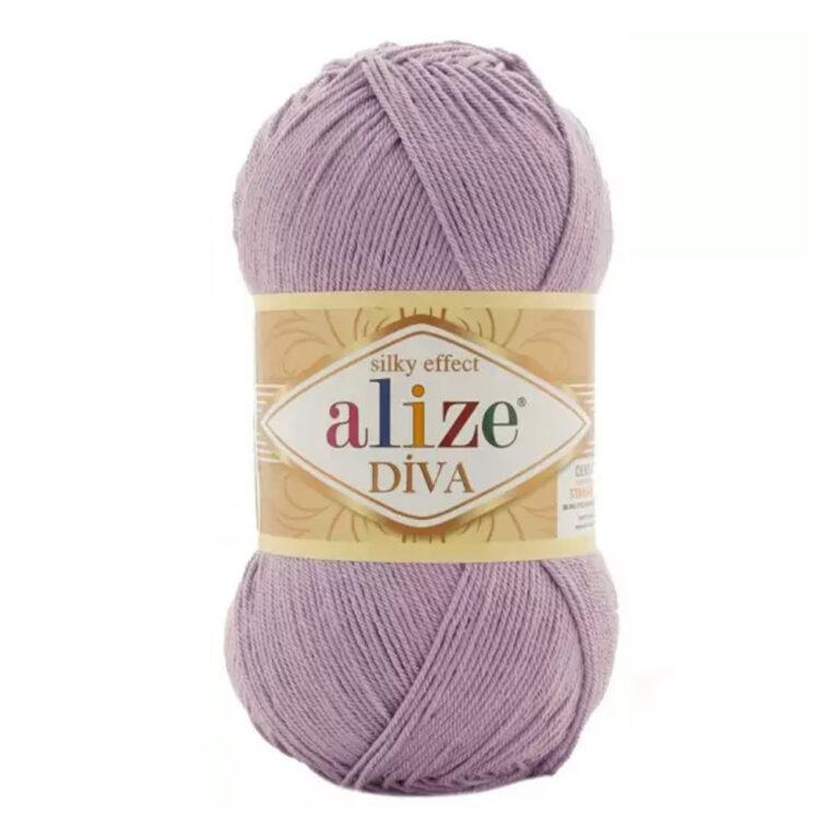 Пряжа для вязания ALIZE «DIVA» (№505) Пыльная сирень
