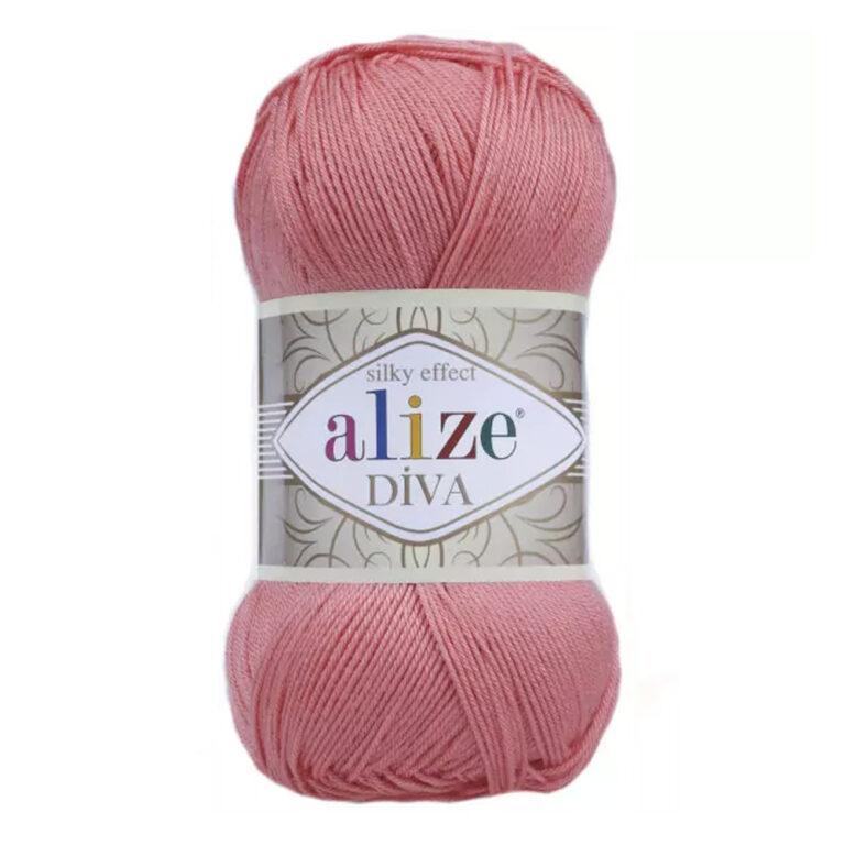 Пряжа для вязания ALIZE «DIVA» (№619) Коралл