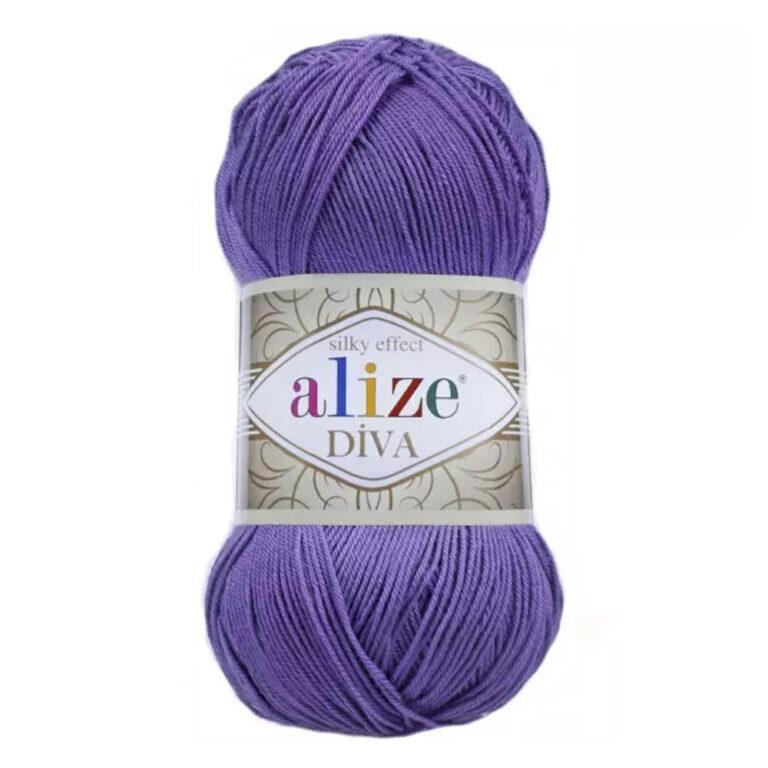 Пряжа для вязания ALIZE «DIVA» (№622) Фиолет