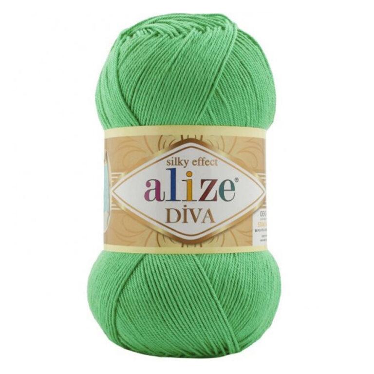 Пряжа для вязания ALIZE «DIVA» (№778) Зелень