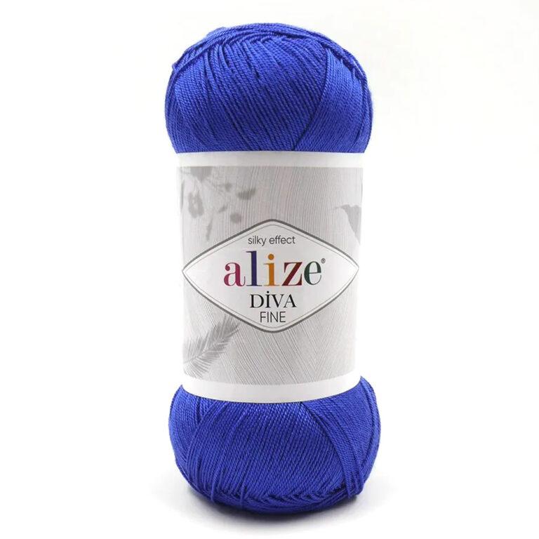 Пряжа для вязания ALIZE «DIVA FINE» (№132) Синий
