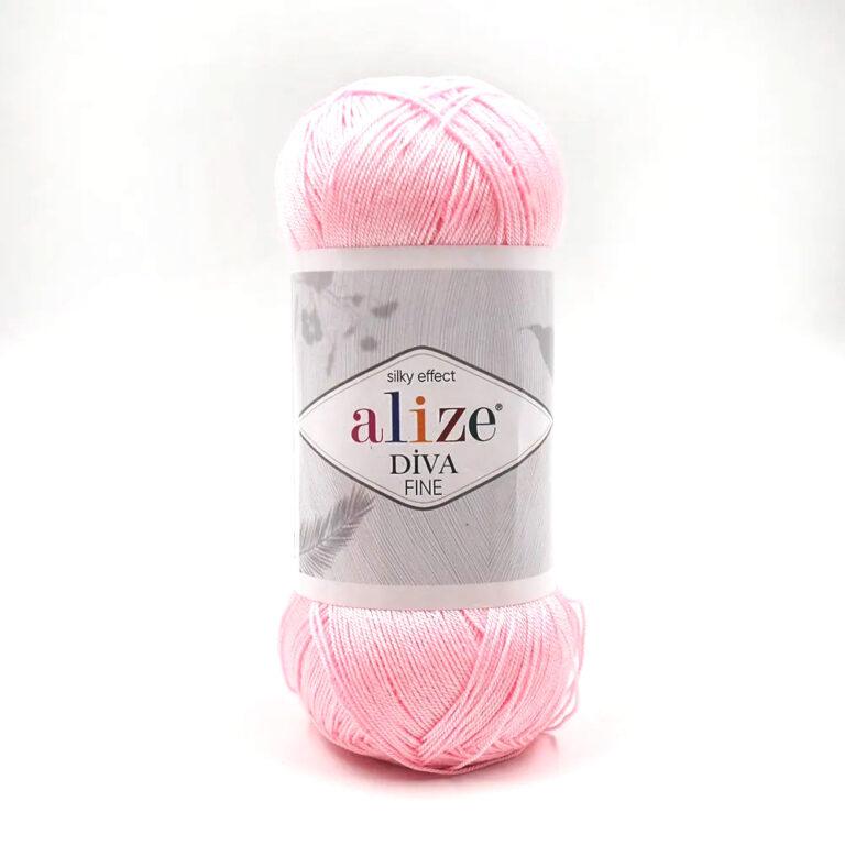 Пряжа для вязания ALIZE «DIVA FINE» (№185) Розовый