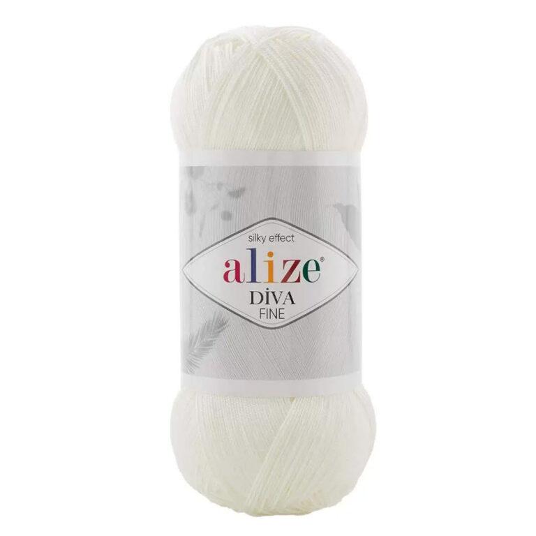 Пряжа для вязания ALIZE «DIVA FINE» (№450) Жемчужный